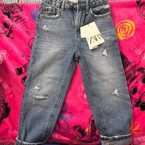 Zara girls “Mom Fit” jeans